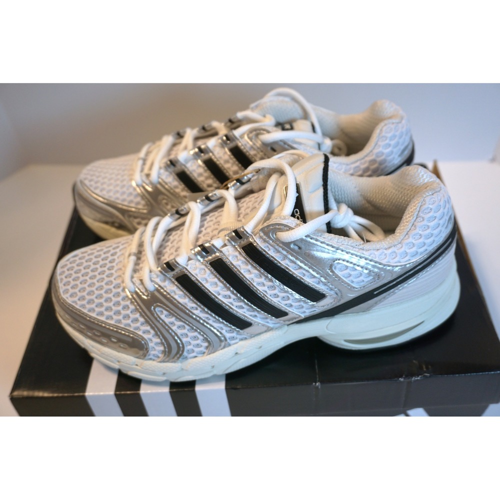 Adidas Adistar Control 5 W White Silver Black Running Shoes KJ8781 Womens 8.5